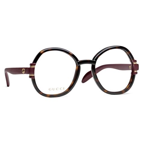 montature gucci da vista donna tartaruga|Occhiale squadrato in acetato tartarugato scuro .